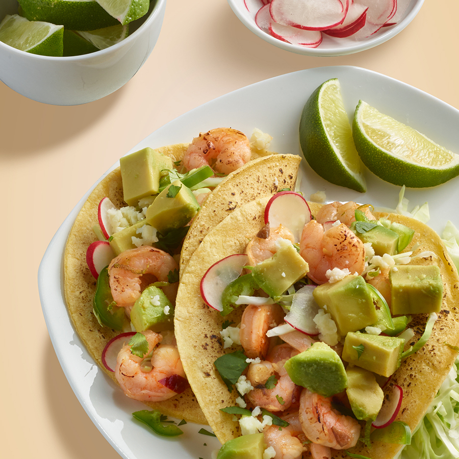 Chipotle-Lime Shrimp and Guacamole Tacos – Eat Wholly